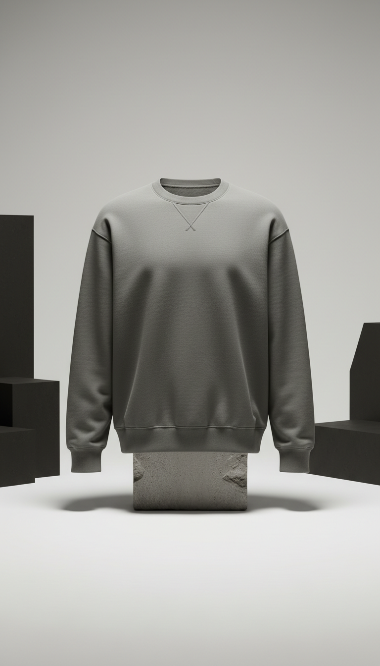 Sweatshirt premium gris fumé