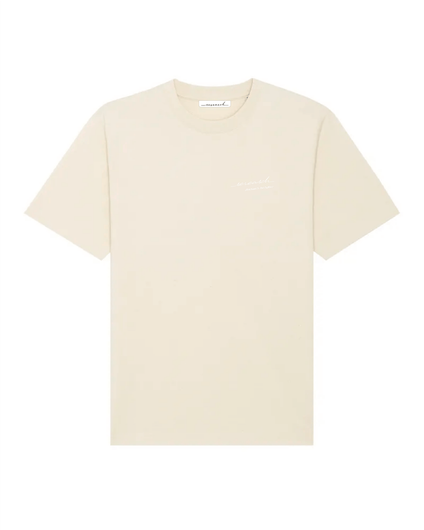 T-Shirt Oversize Calligraphie - Natural