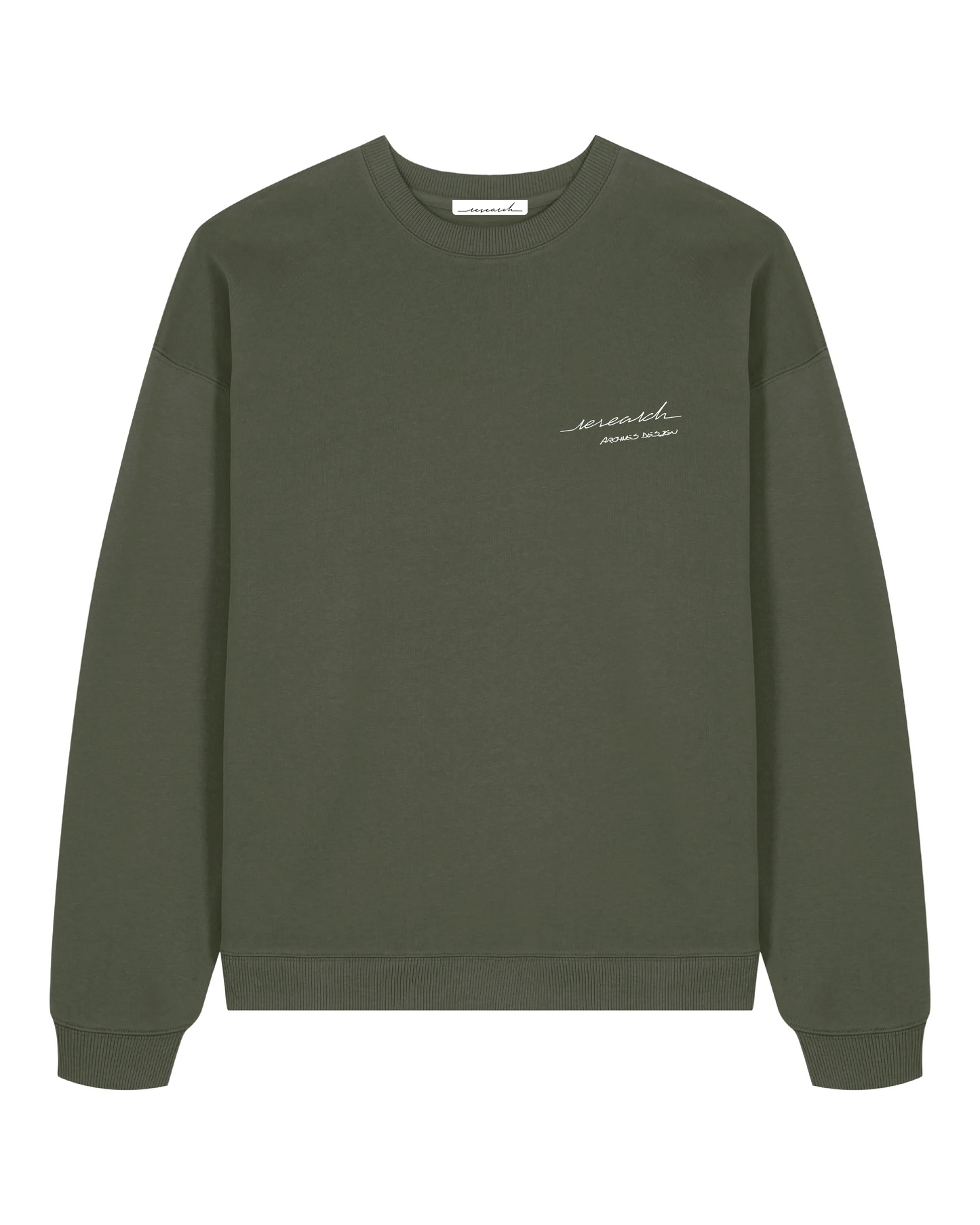 Sweat Oversize Calligraphie - Khaki