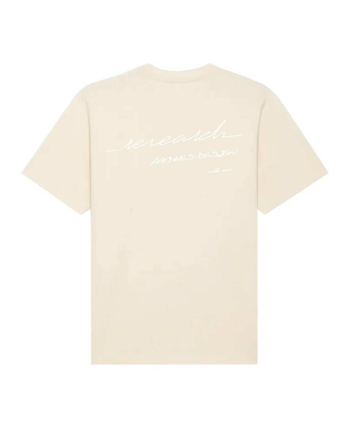 T-Shirt Oversize Calligraphie - Natural