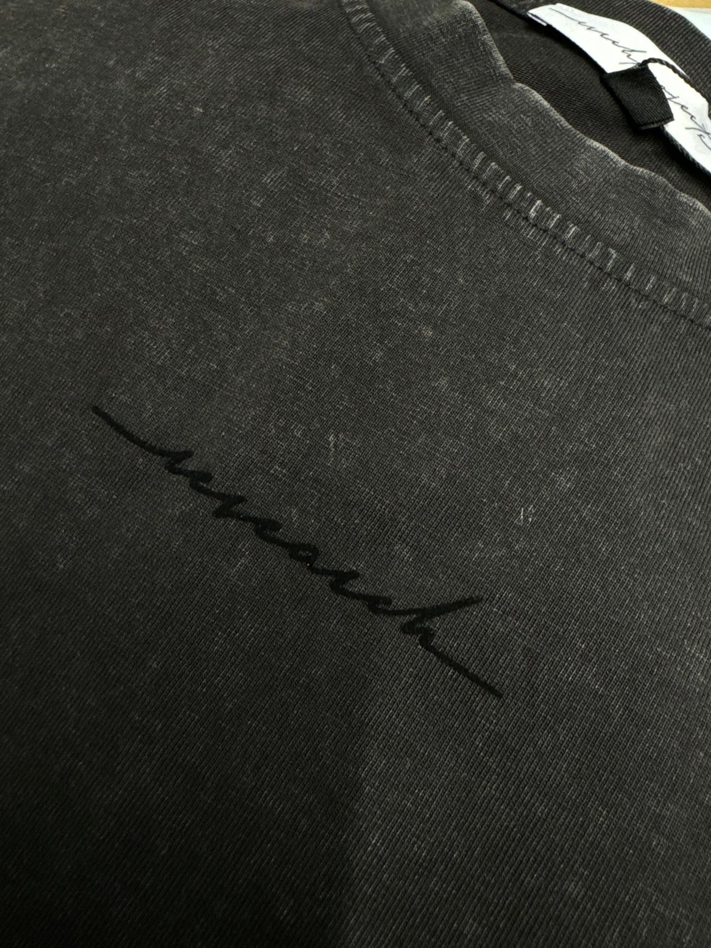 T-Shirt Oversize Intemporel - Washed Black
