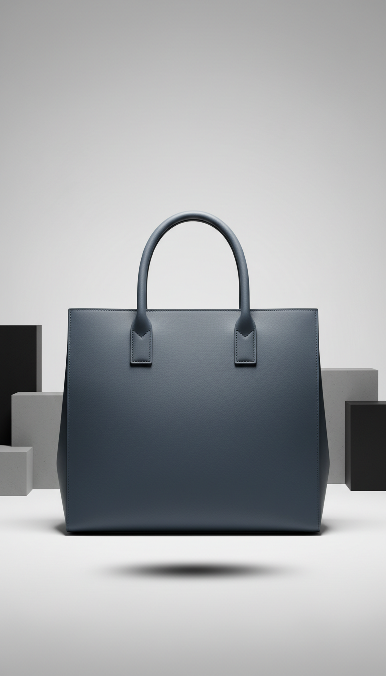 Tote bag bleu ardoise