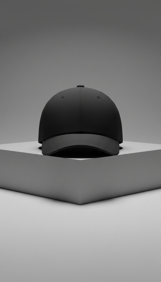 Casquette structurée noir profond