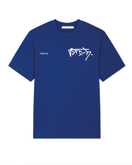 T-Shirt Oversize Graff - Worker Blue