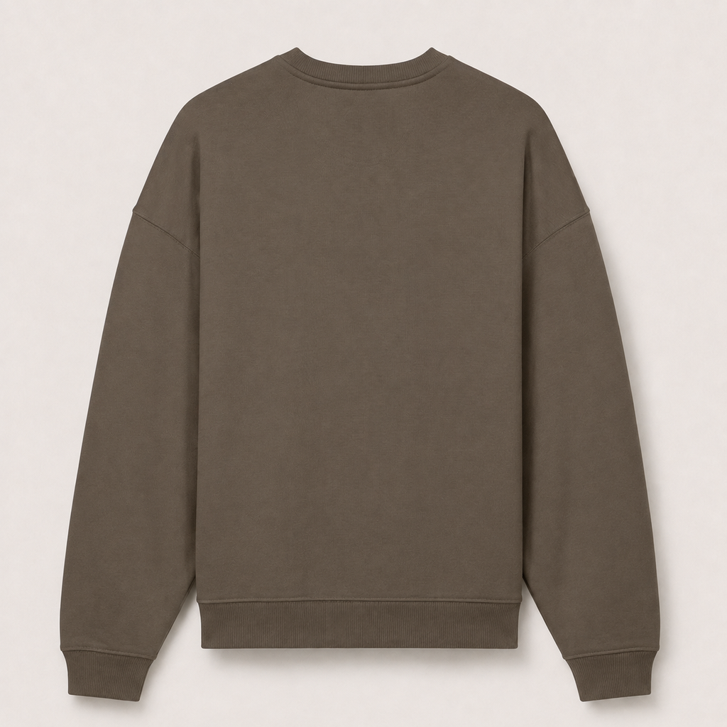 Sweat Col Rond Oversize BRUT - Mocha