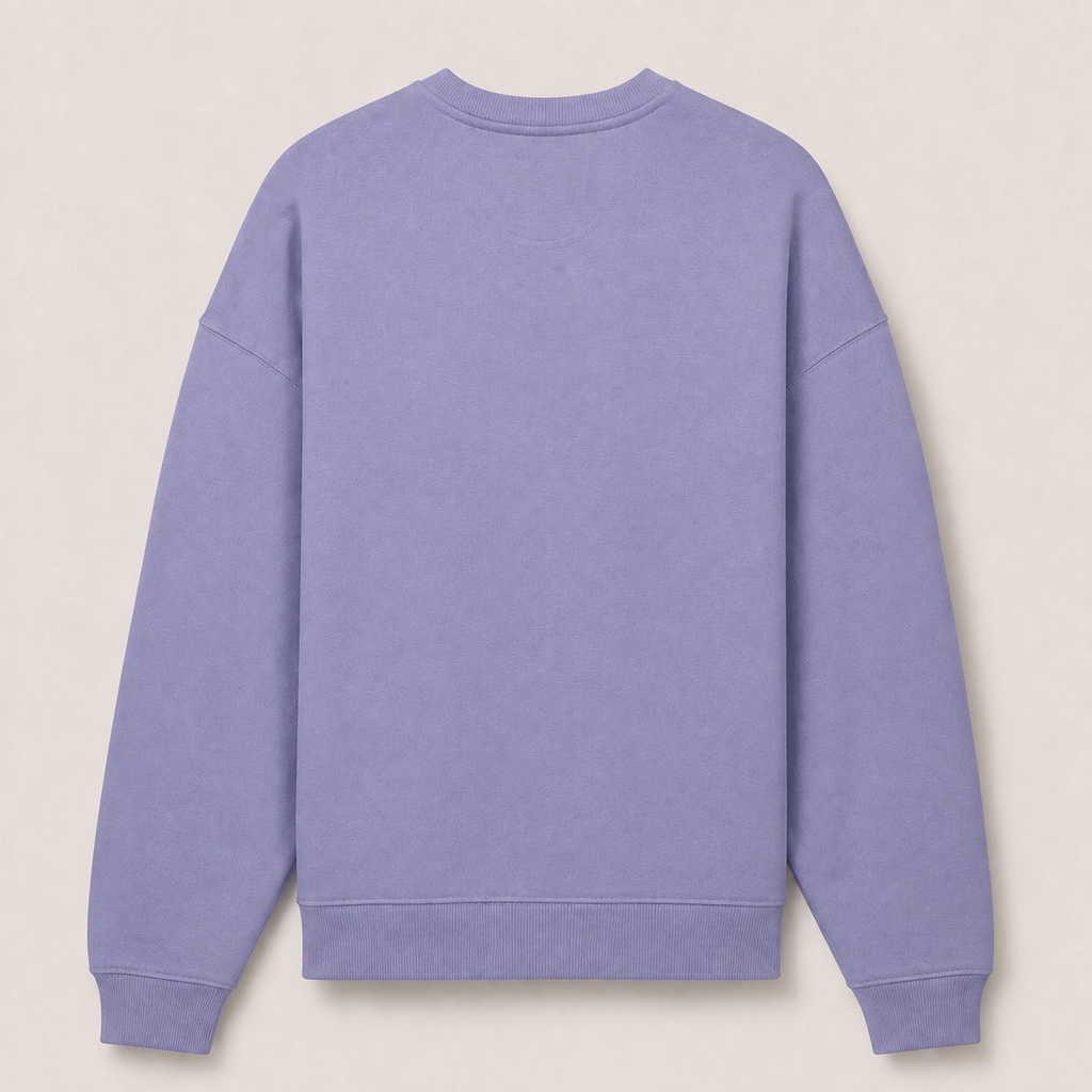 Sweat Col Rond Oversize BRUT - Violet