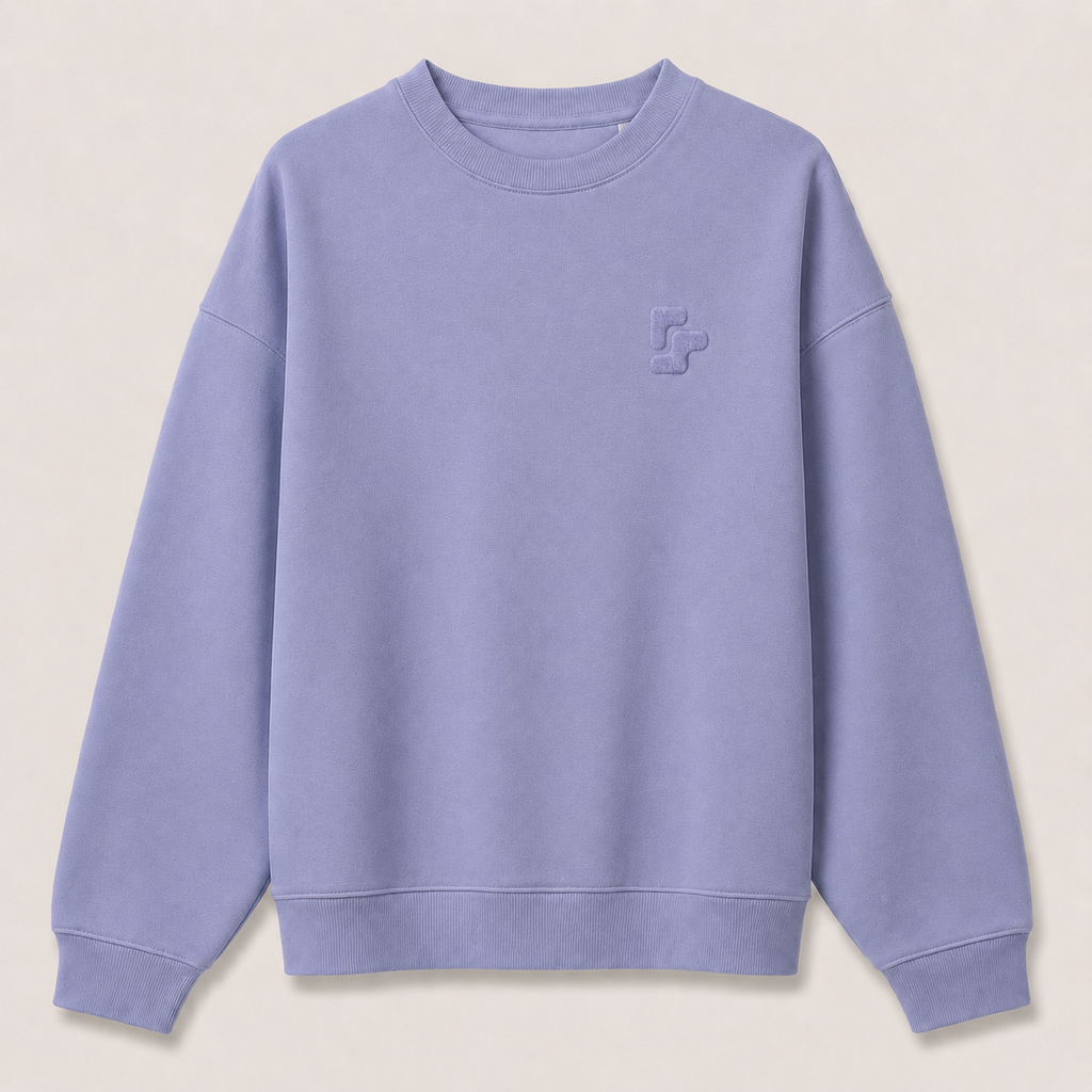 Sweat Col Rond Oversize BRUT - Violet