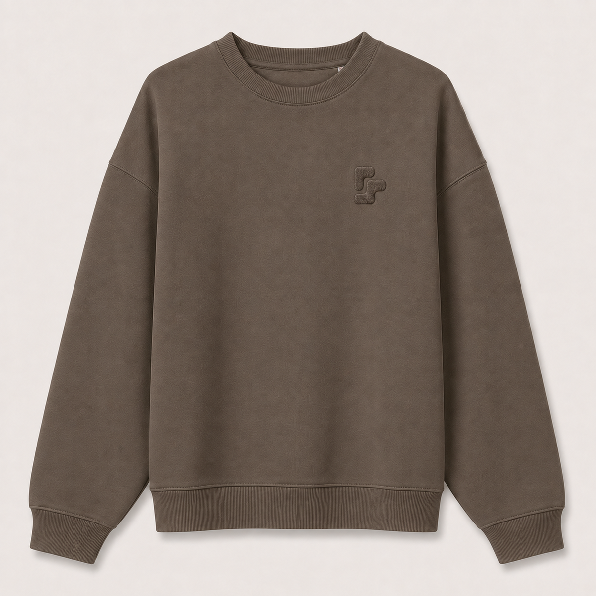 Sweat Col Rond Oversize BRUT - Mocha