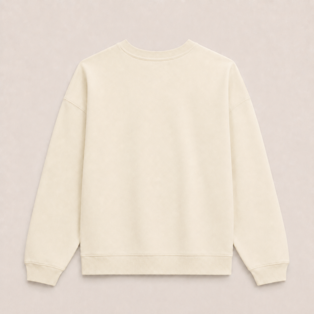 Sweat Col Rond Oversize BRUT - Cream