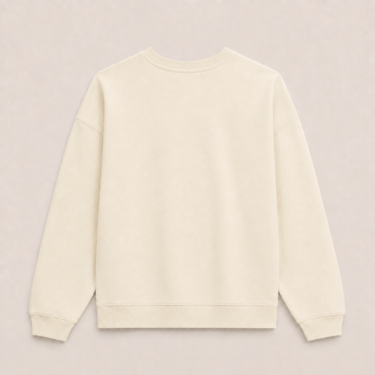 Sweat Col Rond Oversize BRUT - Cream