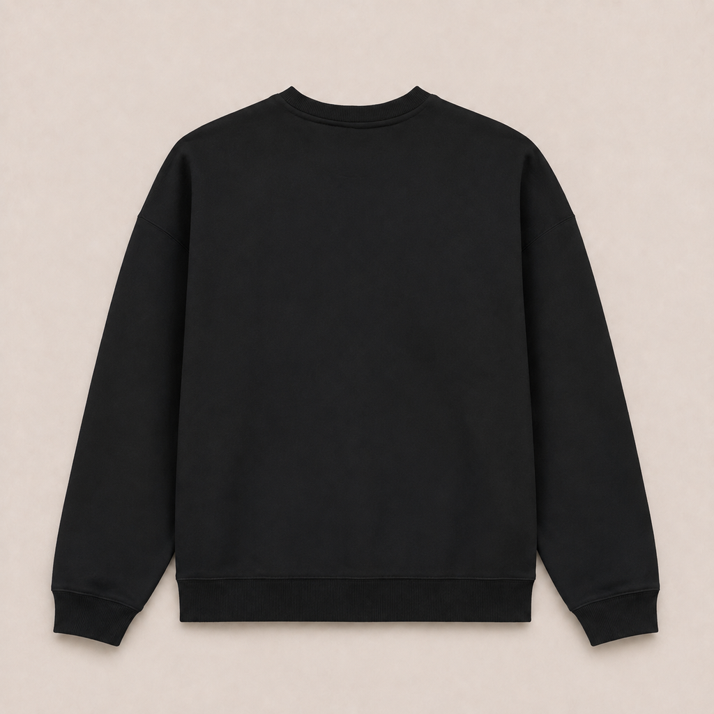 Sweat Col Rond Oversize BRUT - Black