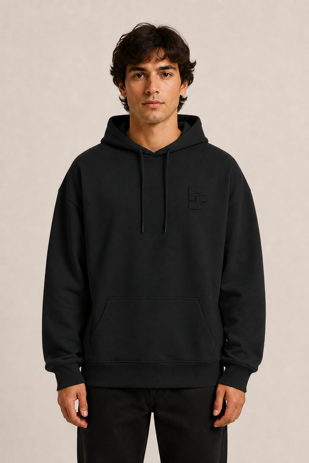 Sweat Capuche Oversize BRUT - Black
