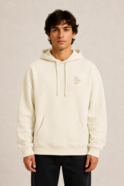 Sweat Capuche Oversize BRUT - Cream