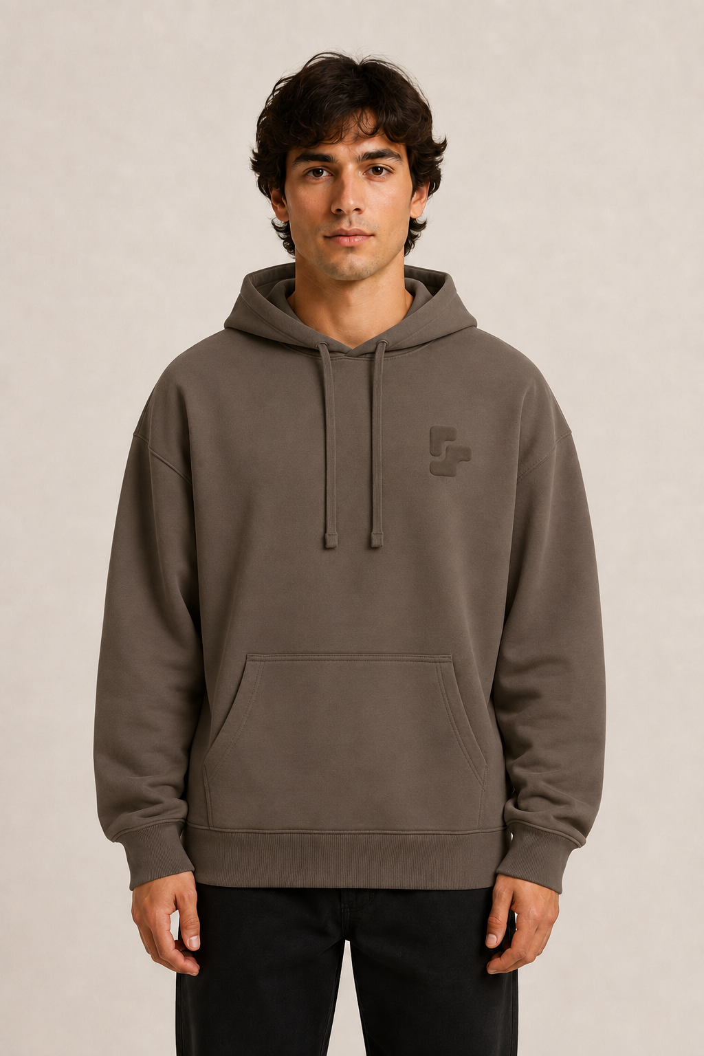 Sweat Capuche Oversize BRUT - Mocha