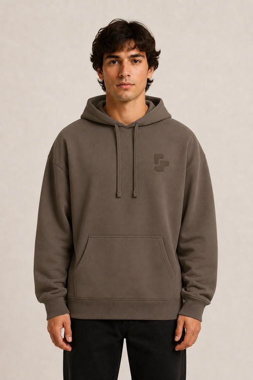 Sweat Capuche Oversize BRUT - Mocha