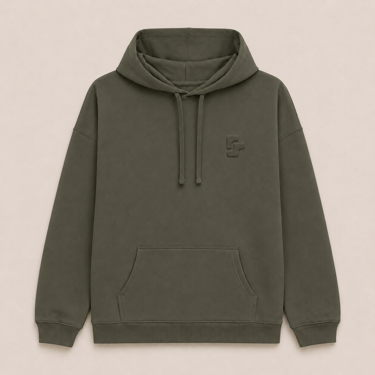 Sweat Capuche Oversize BRUT - Khaki