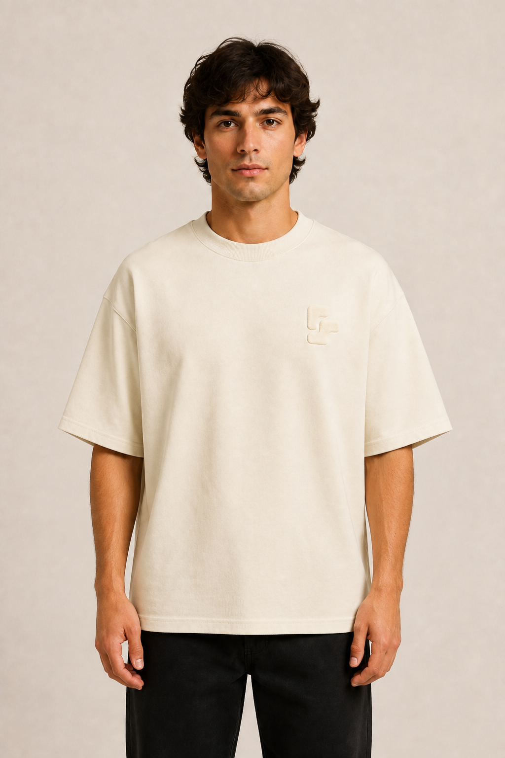 T-Shirt Oversize BRUT - Cream