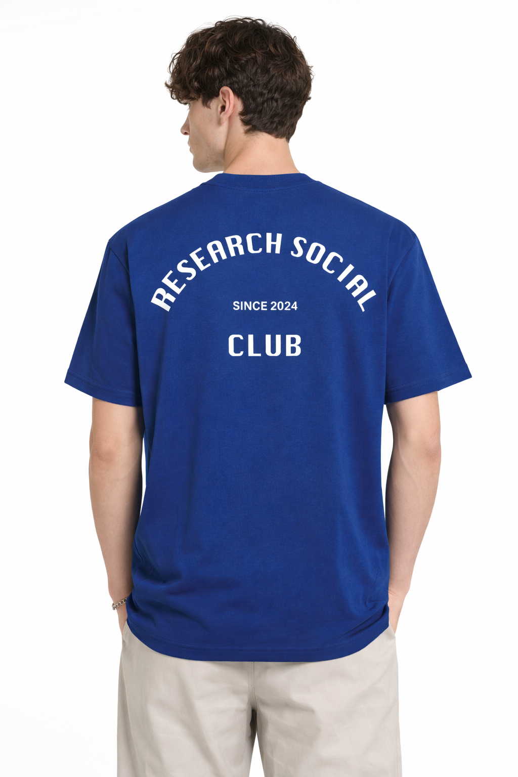 T-Shirt Oversize Social Club - Worker Blue