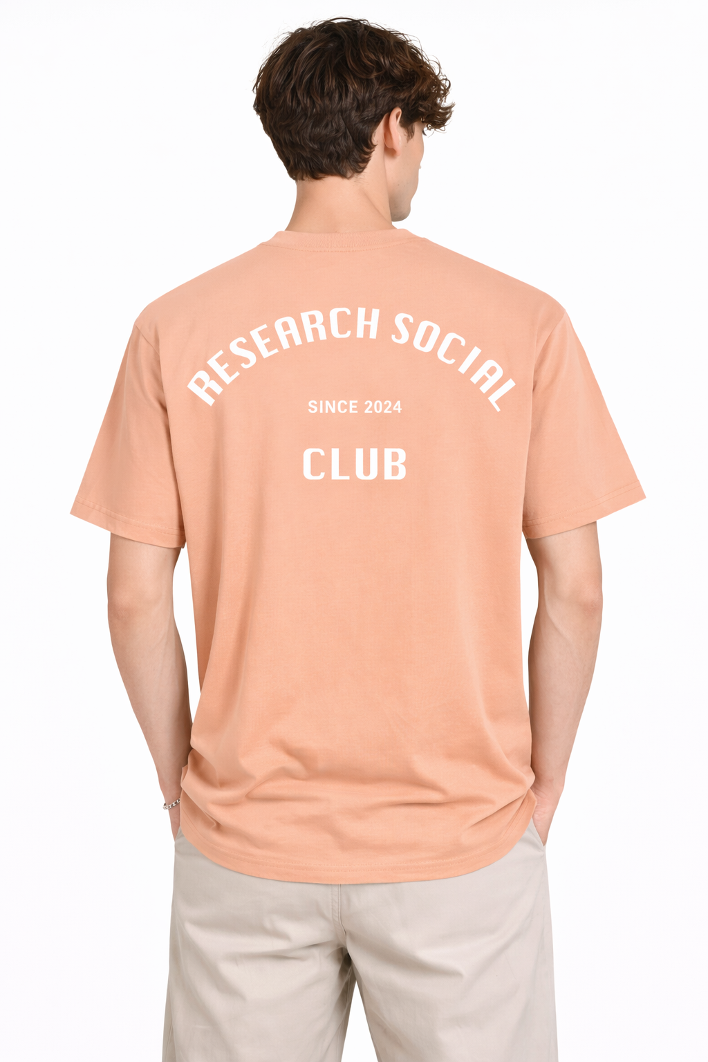 T-Shirt Oversize Social Club - Peach