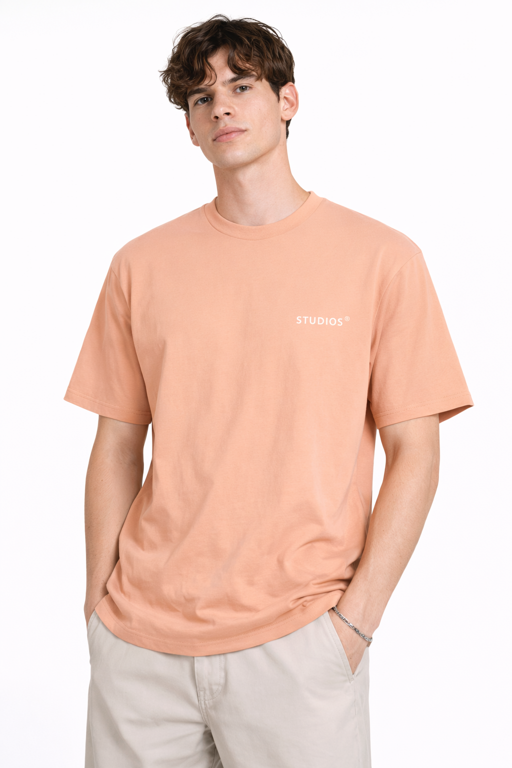 T-Shirt Oversize Social Club - Peach