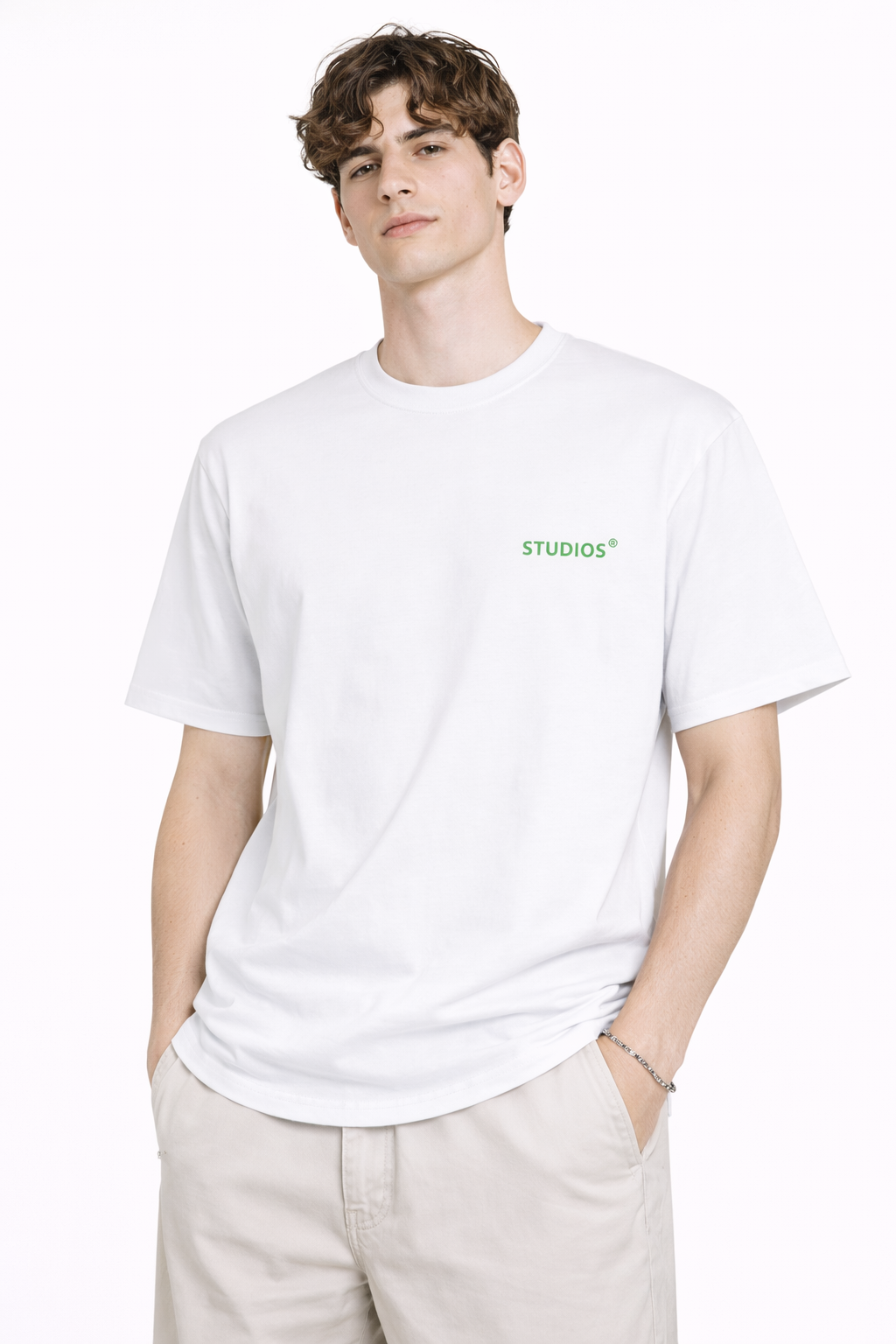 T-Shirt Oversize Social Club - White Green