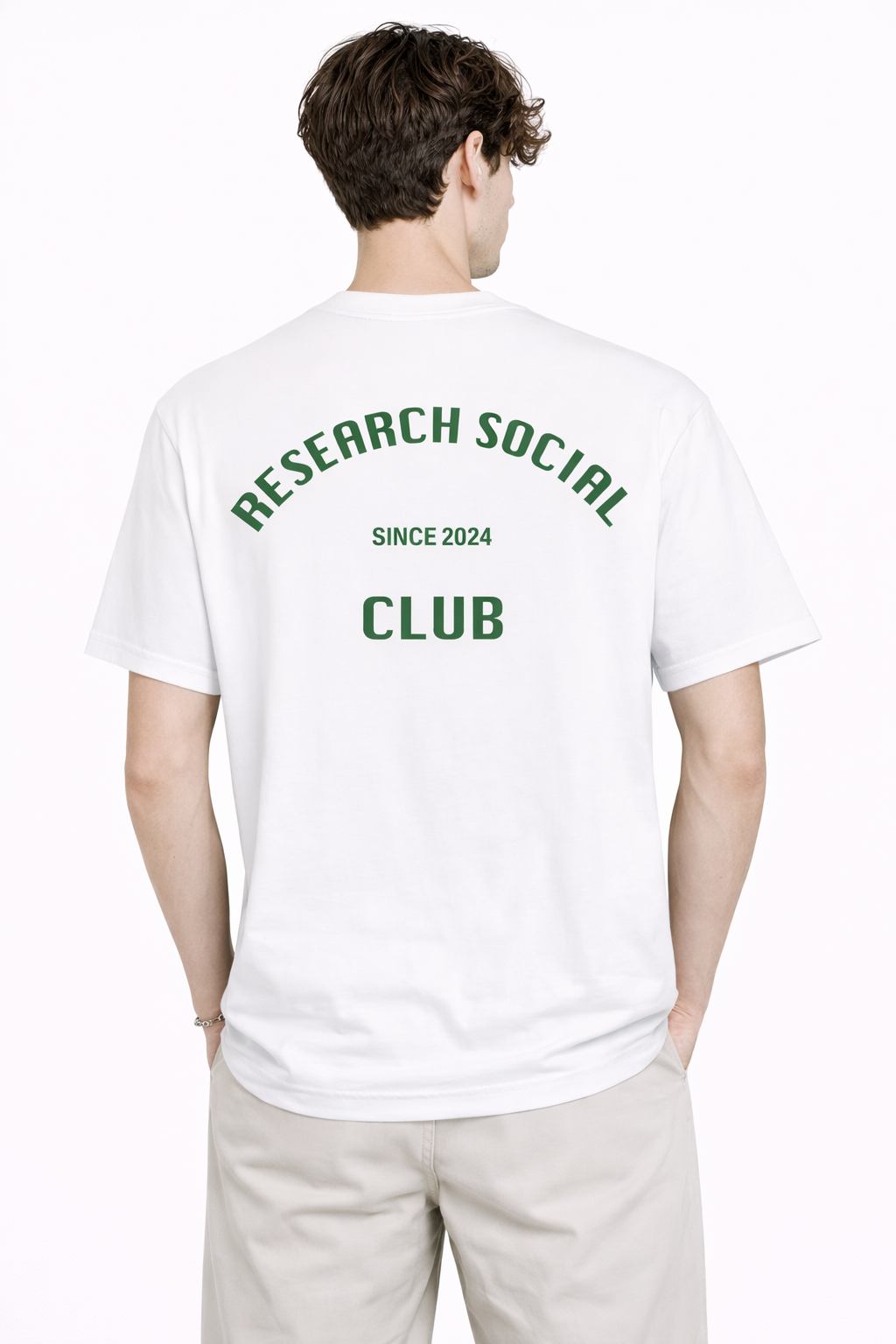 T-Shirt Oversize Social Club - White Green