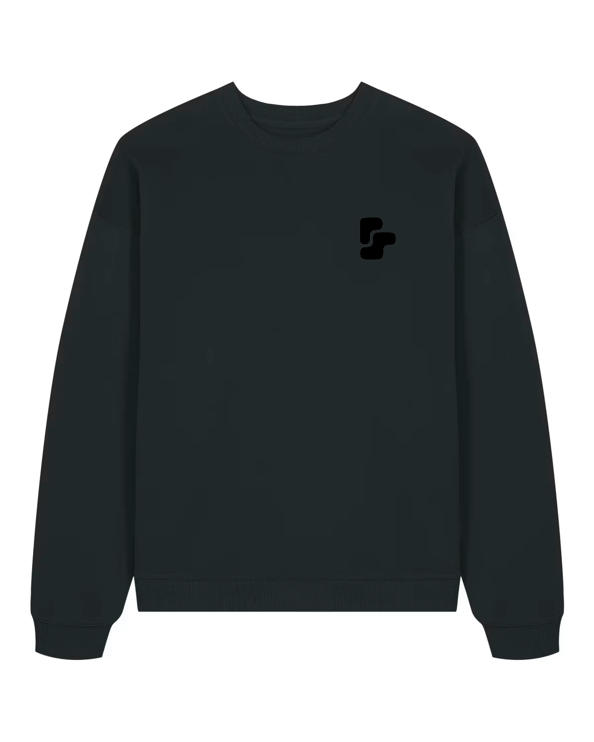 Sweat Col Rond Oversize BRUT - Black