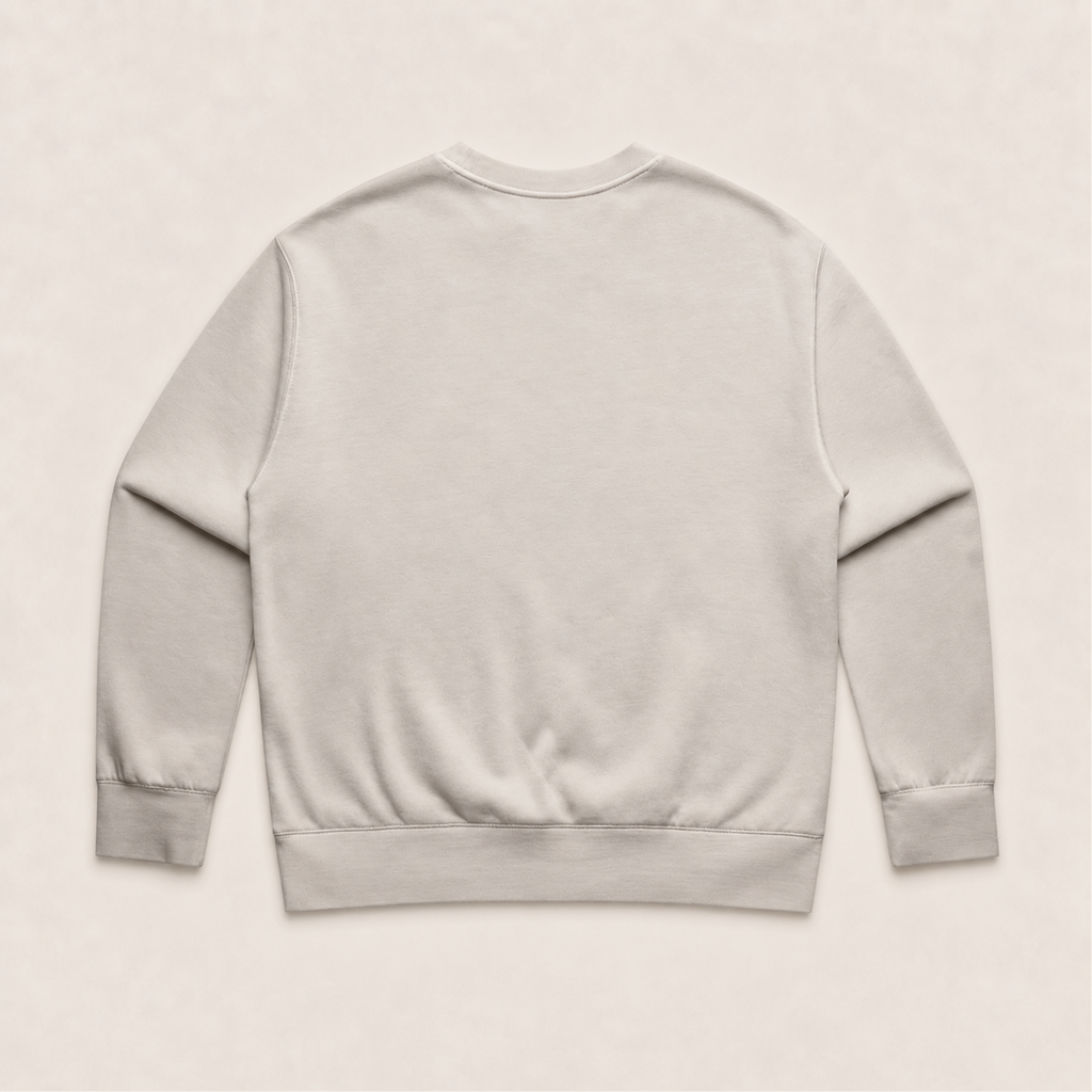Sweat Boxy Femme Oversize Globe Basics - Cream