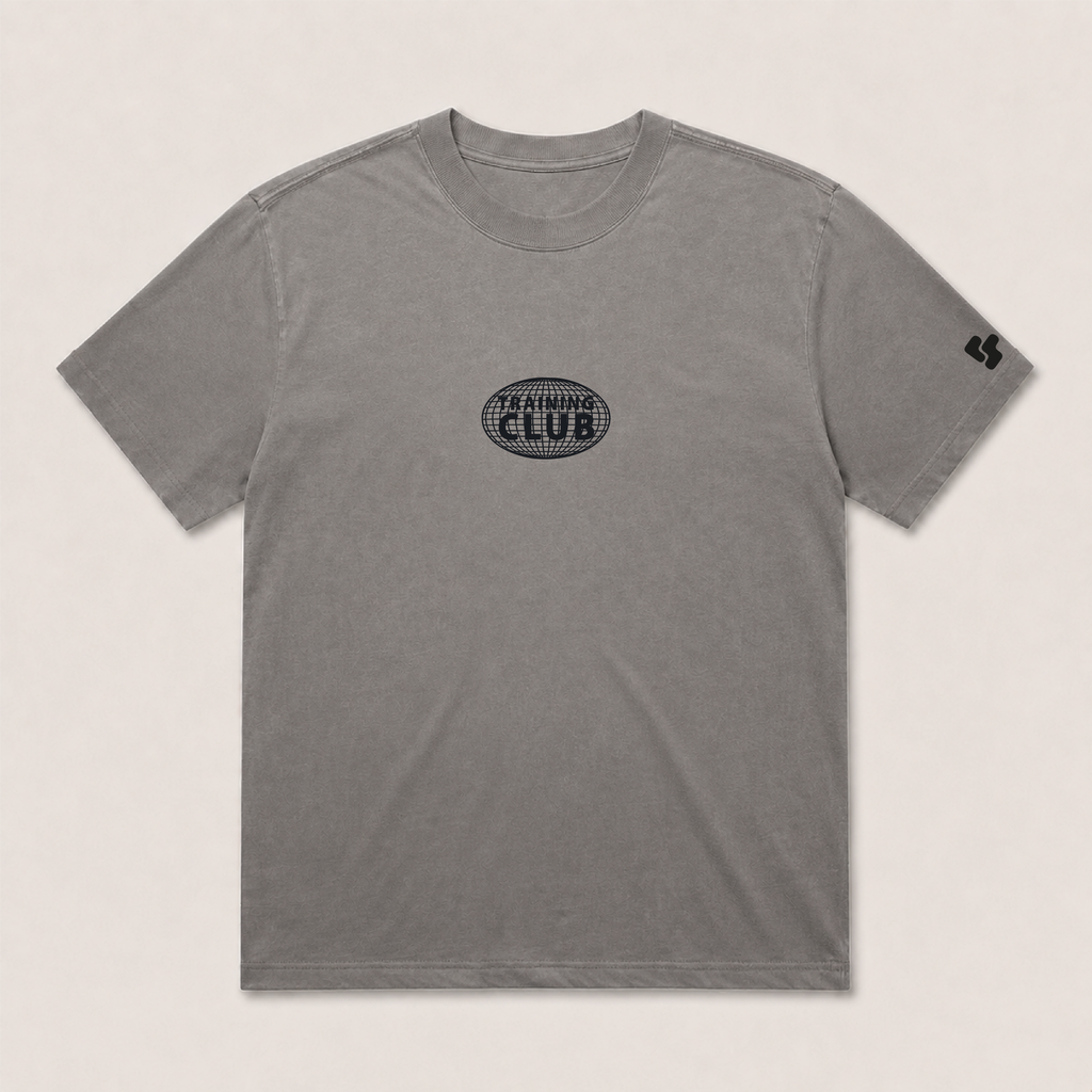 T-shirt Oversize Globe Basics - Grey