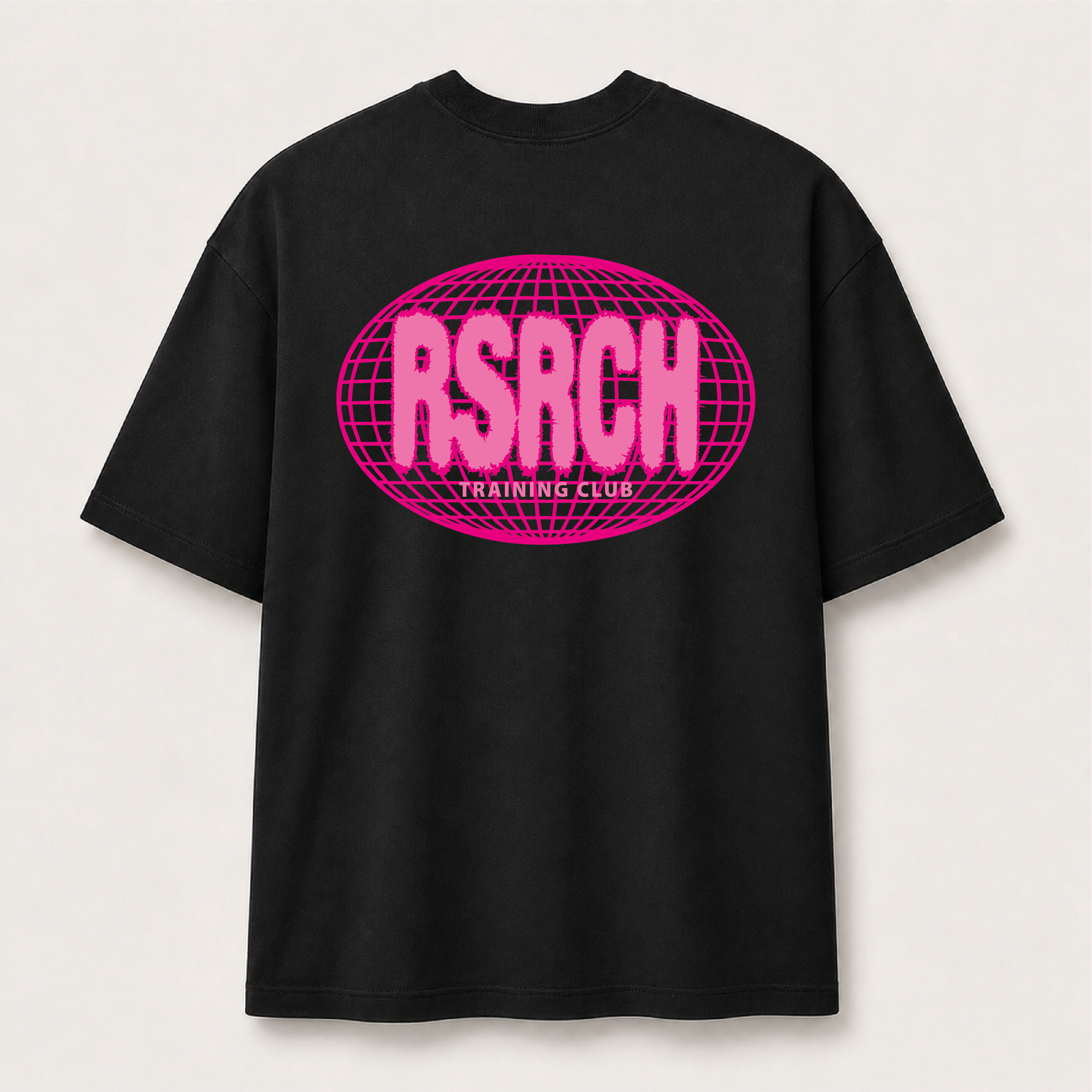 T-Shirt Oversize Globe Training Club - Black & Pink