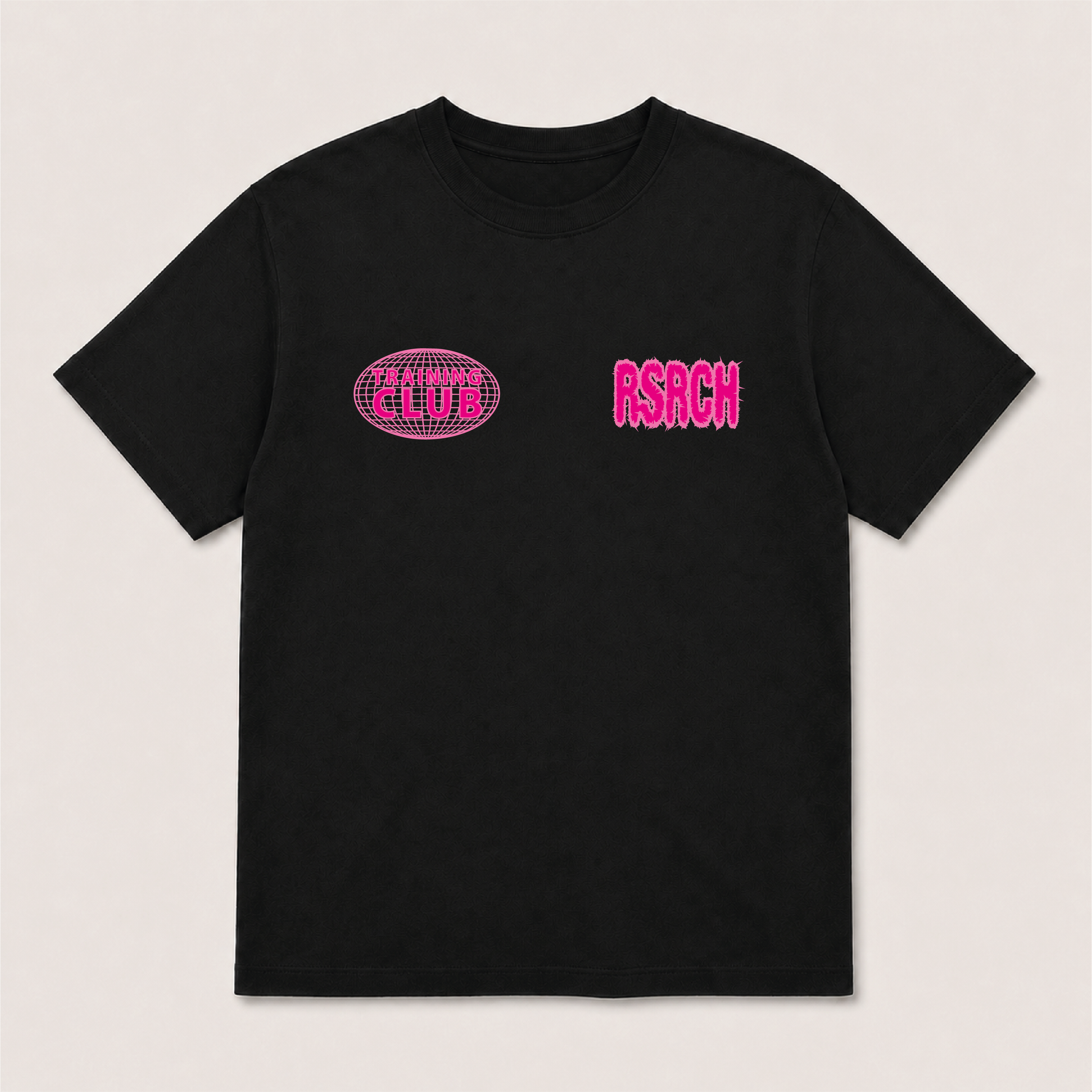 T-Shirt Oversize Globe Training Club - Black & Pink