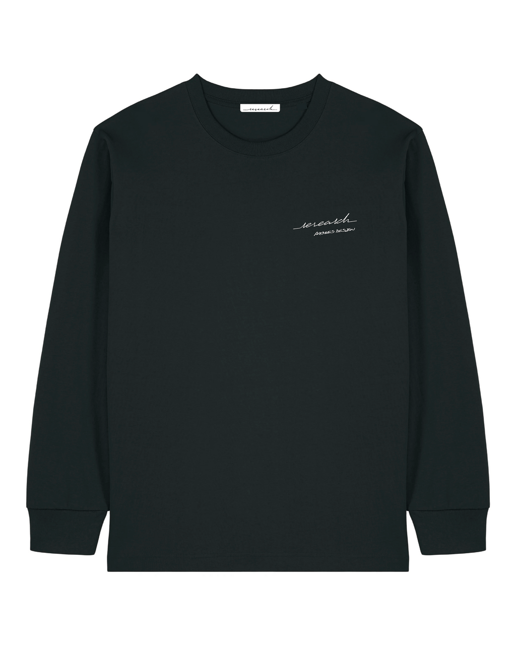 T-Shirt Manches Longues Calligraphie - Black
