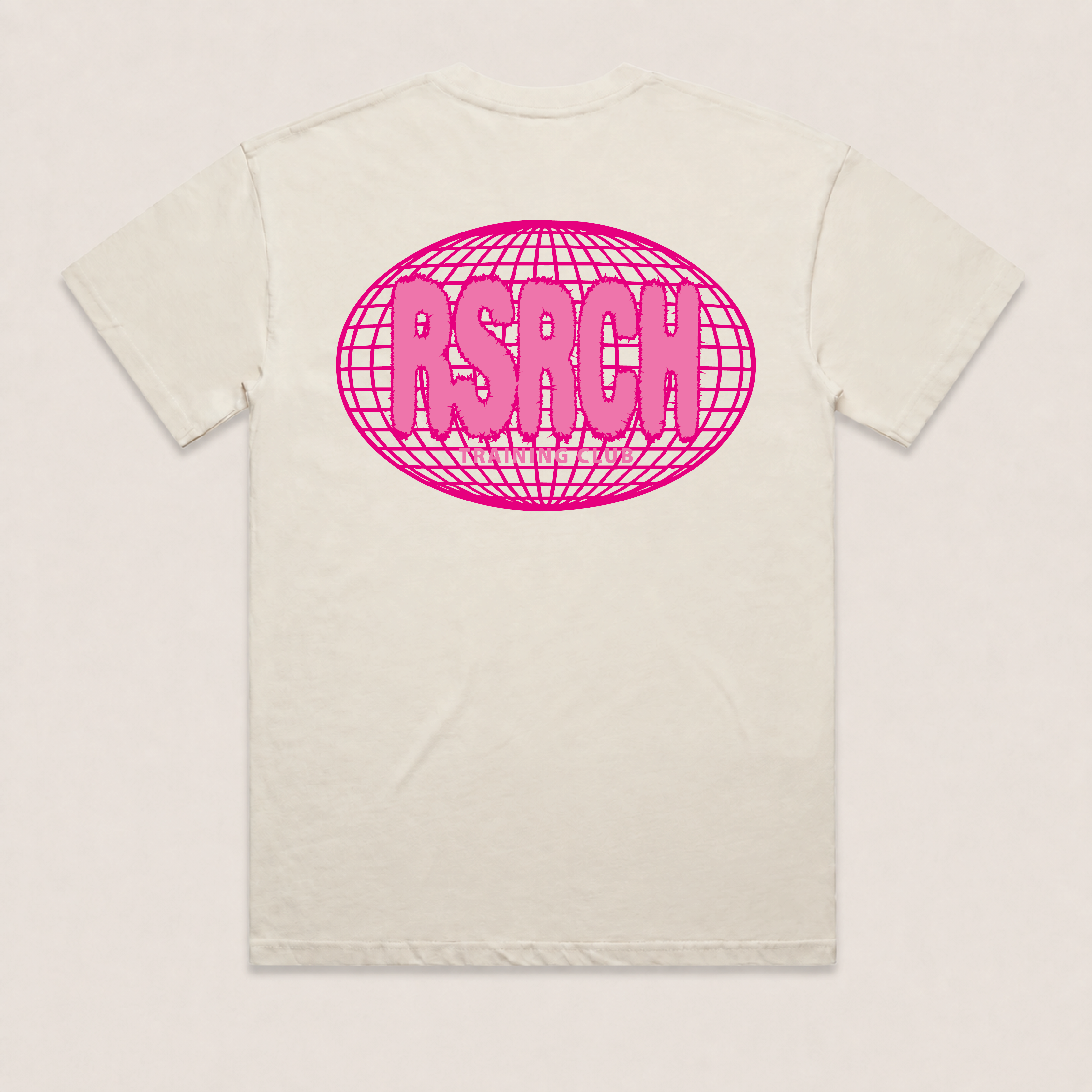 T-Shirt Oversize Globe Training Club - Cream & Pink