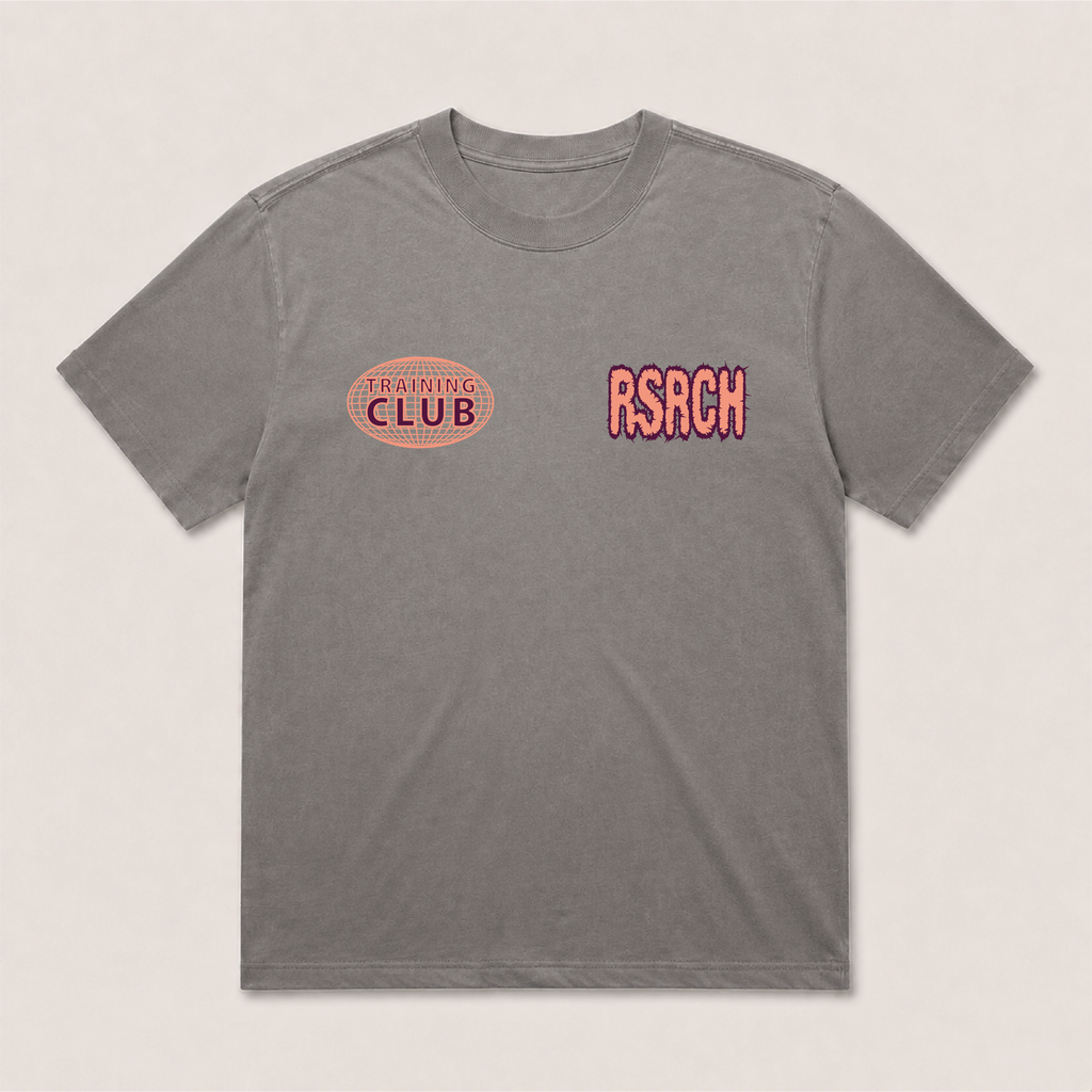 T-Shirt Oversize Globe Training Club - Grey & Orange