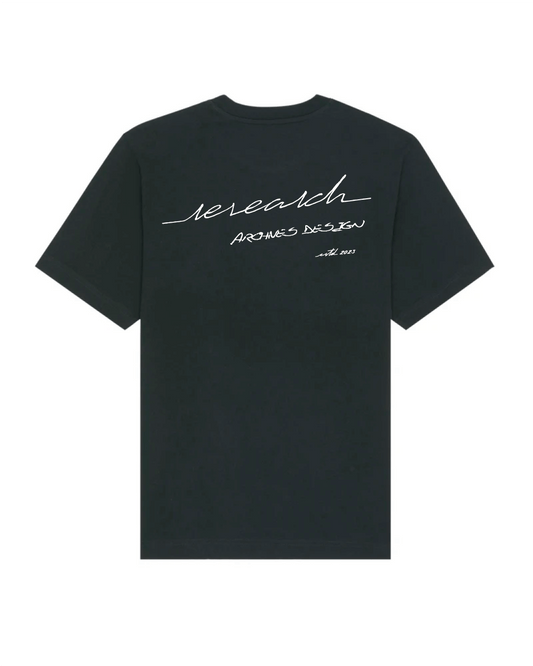 T-Shirt Oversize Calligraphie - Black