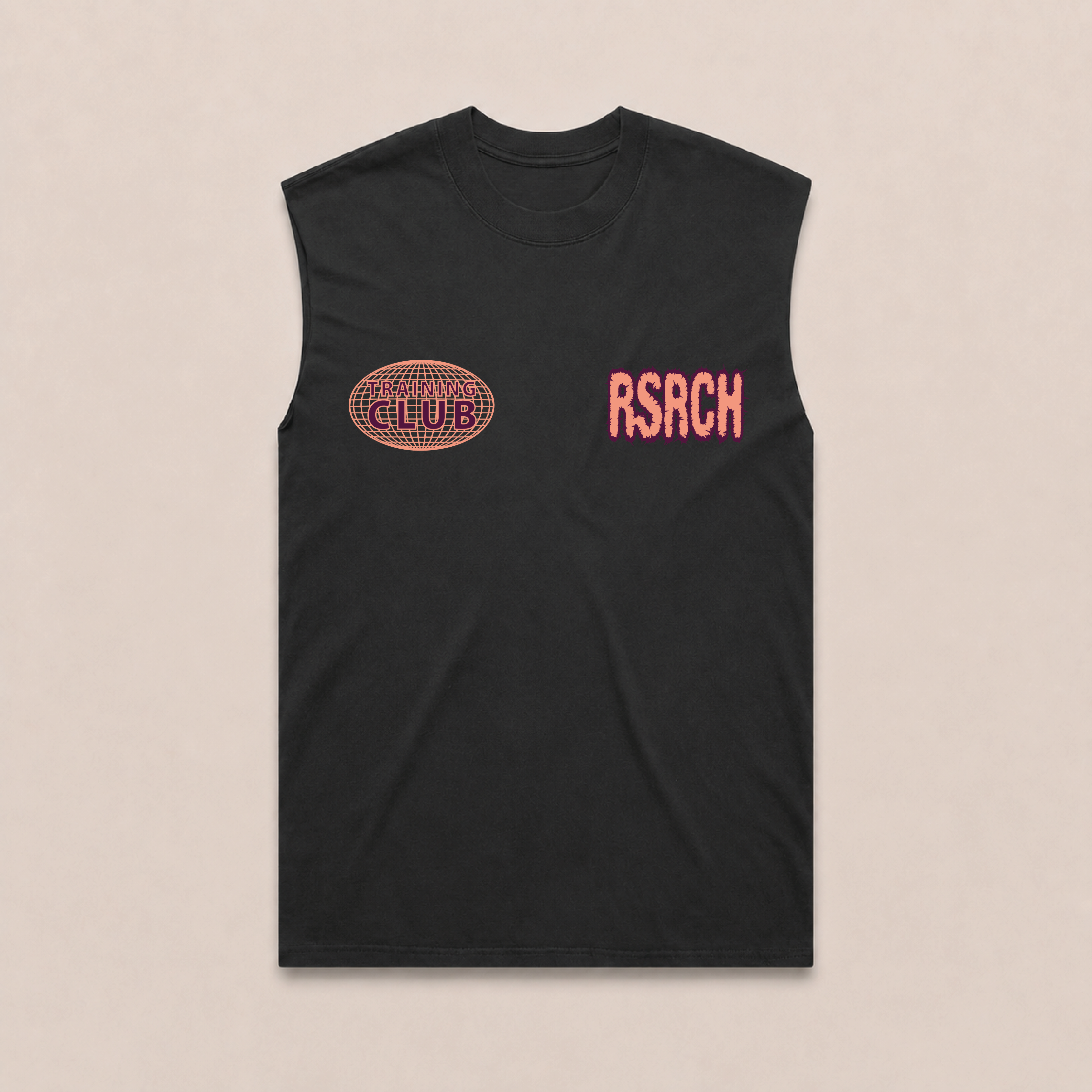 Tank Oversize Globe Training Club - Black & Orange