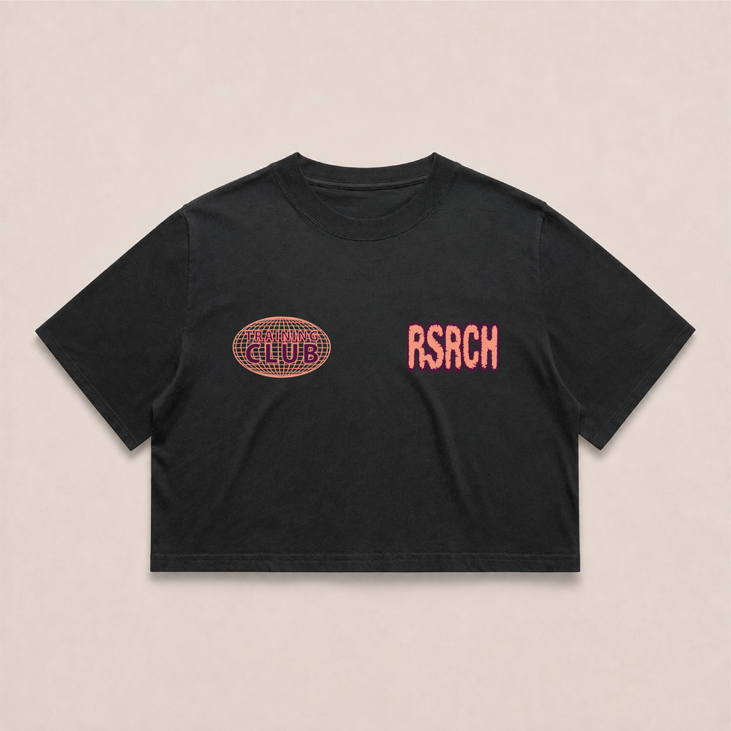 Crop Oversize Globe Training Club - Black & Orange