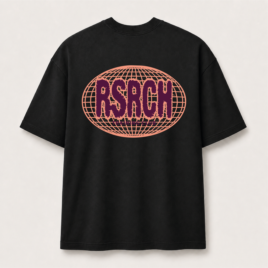 T-Shirt Oversize Globe Training Club - Black & Orange