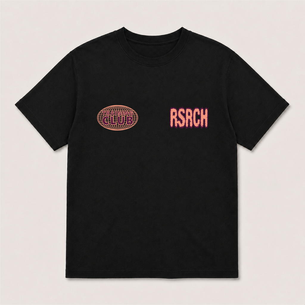 T-Shirt Oversize Globe Training Club - Black & Orange