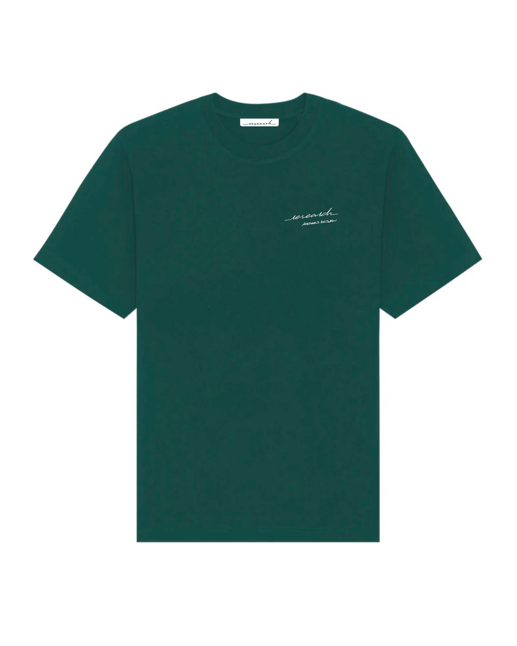 T-Shirt Oversize Calligraphie - Glazed Green