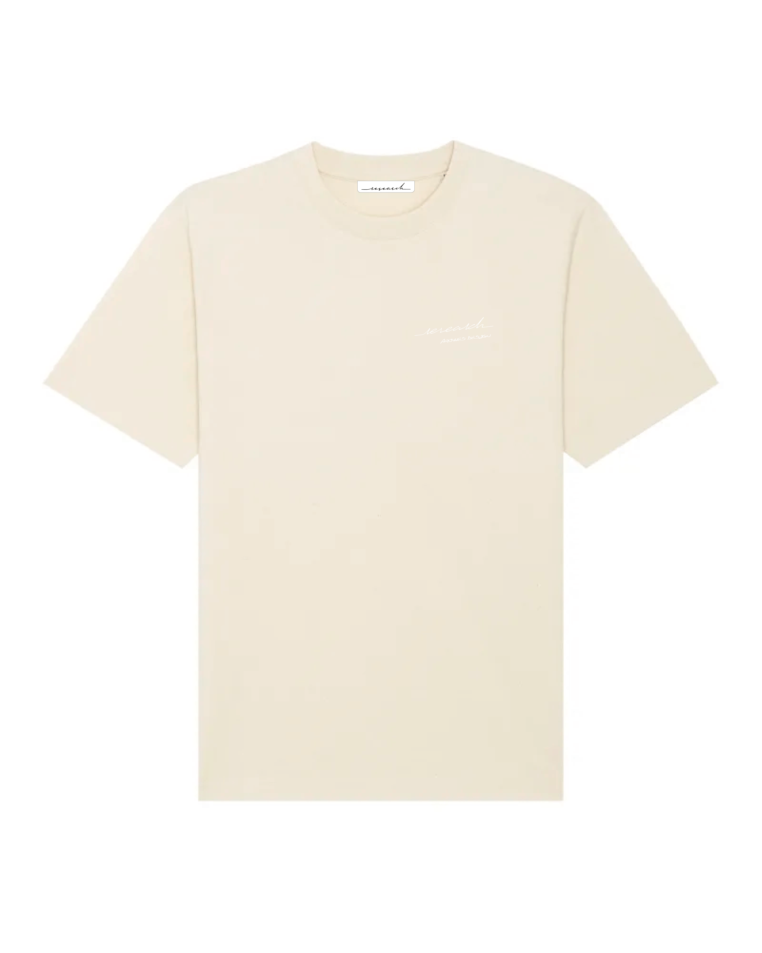 T-Shirt Oversize Calligraphie - Natural