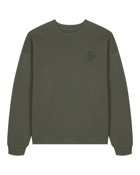 Sweat Col Rond Oversize BRUT - Khaki