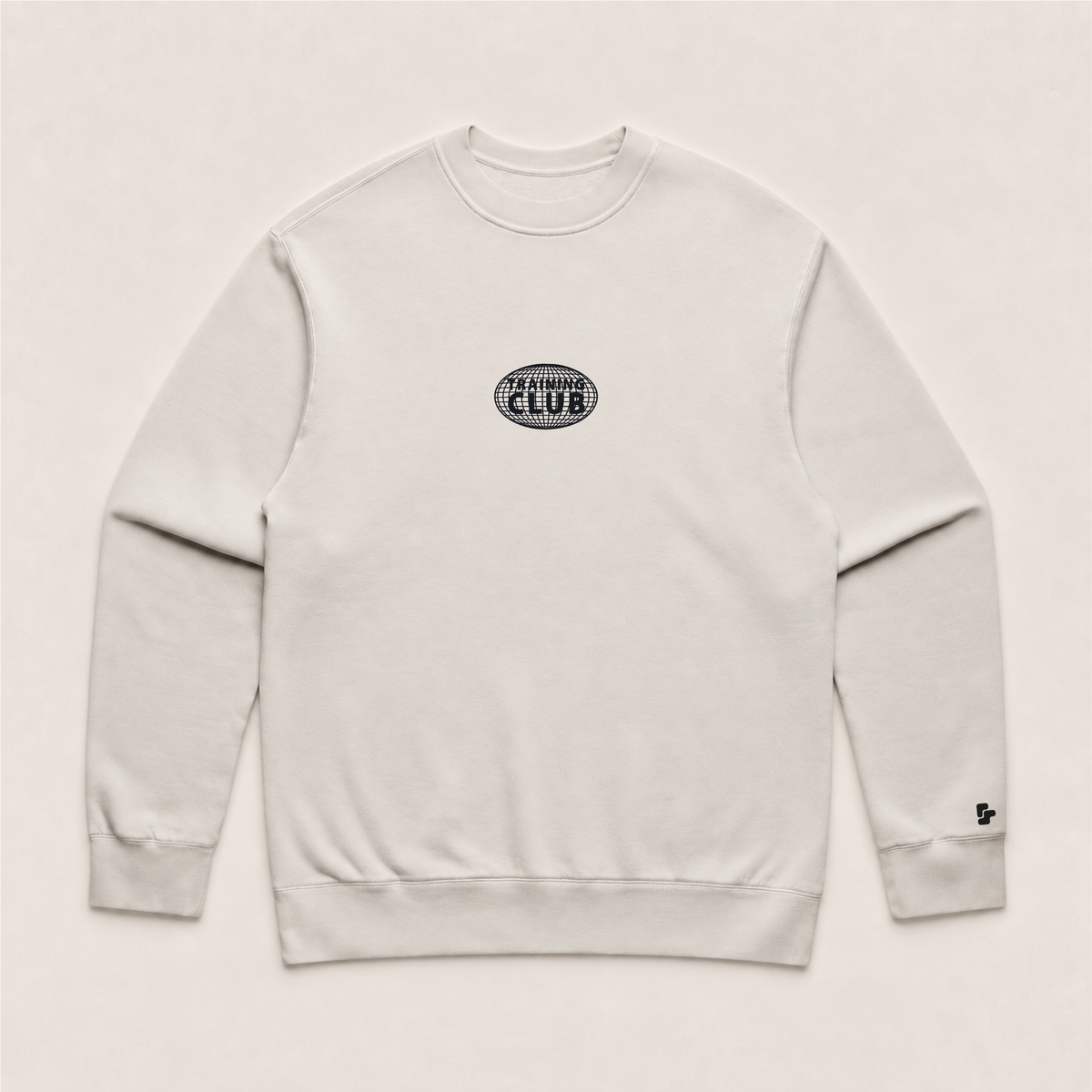 Sweat Oversize Globe Basics - Cream