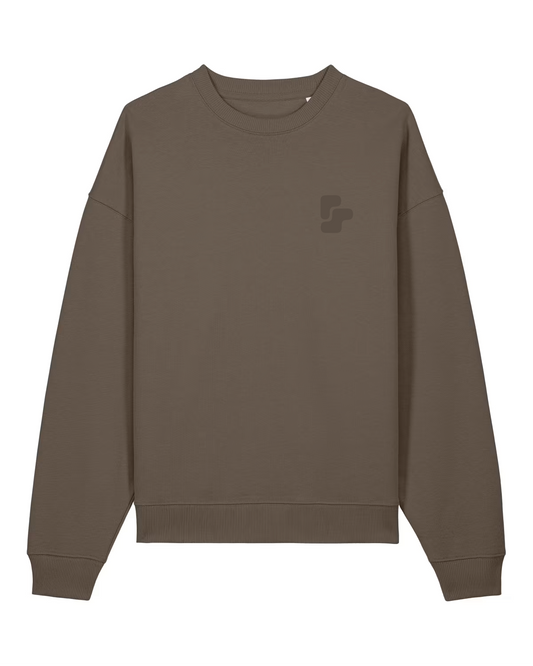 Sweat Col Rond Oversize BRUT - Mocha