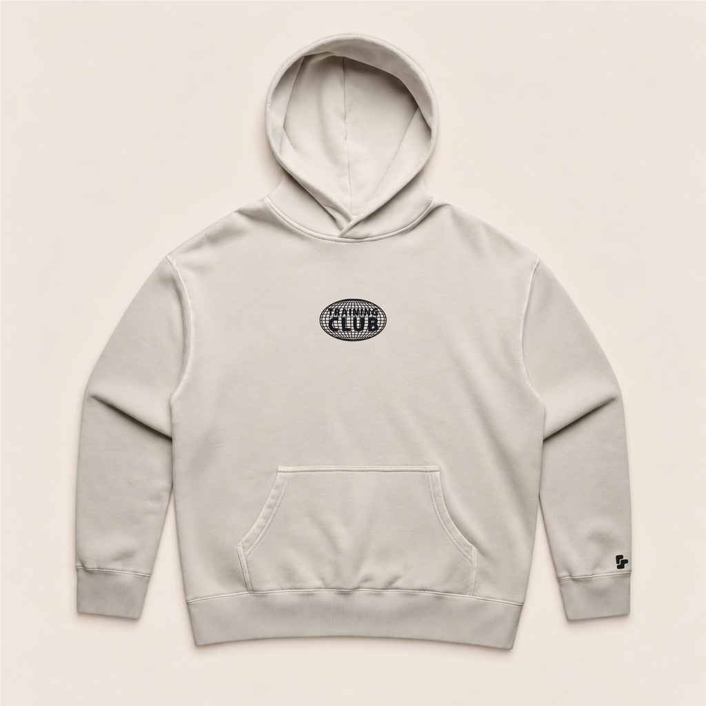 Hoodie Oversize Boxy Femme Globe Basics - Cream