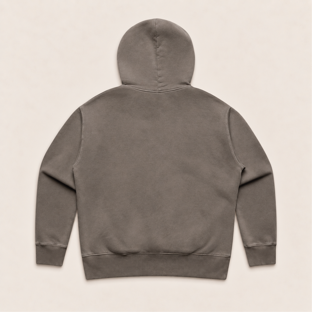 Hoodie Oversize Boxy Femme Globe Basics - Grey