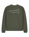 Sweat Oversize Calligraphie - Khaki