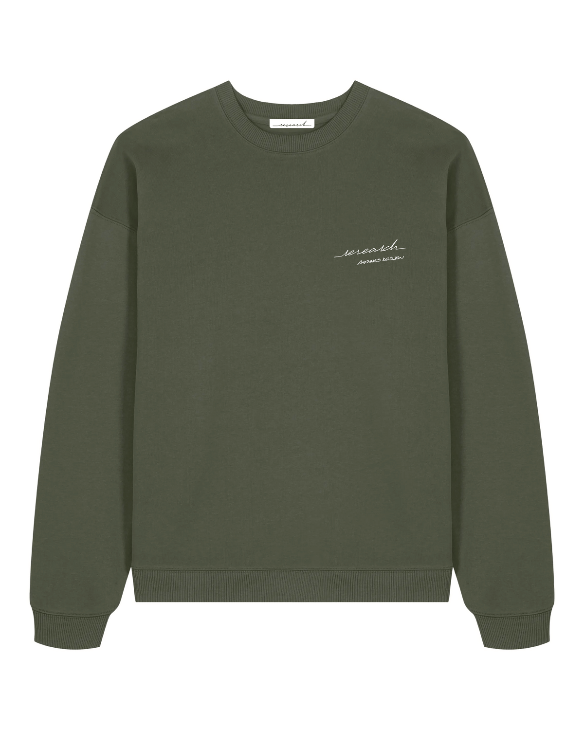 Sweat Oversize Calligraphie - Khaki