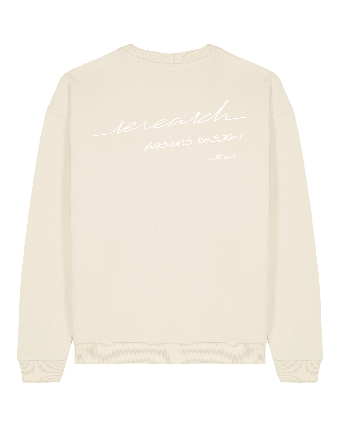 Sweat Oversize Calligraphie - Natural