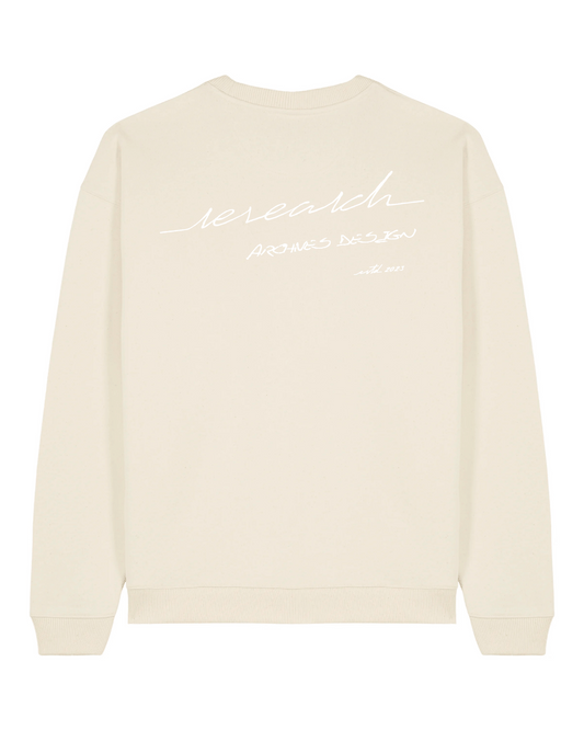 Sweat Oversize Calligraphie - Natural